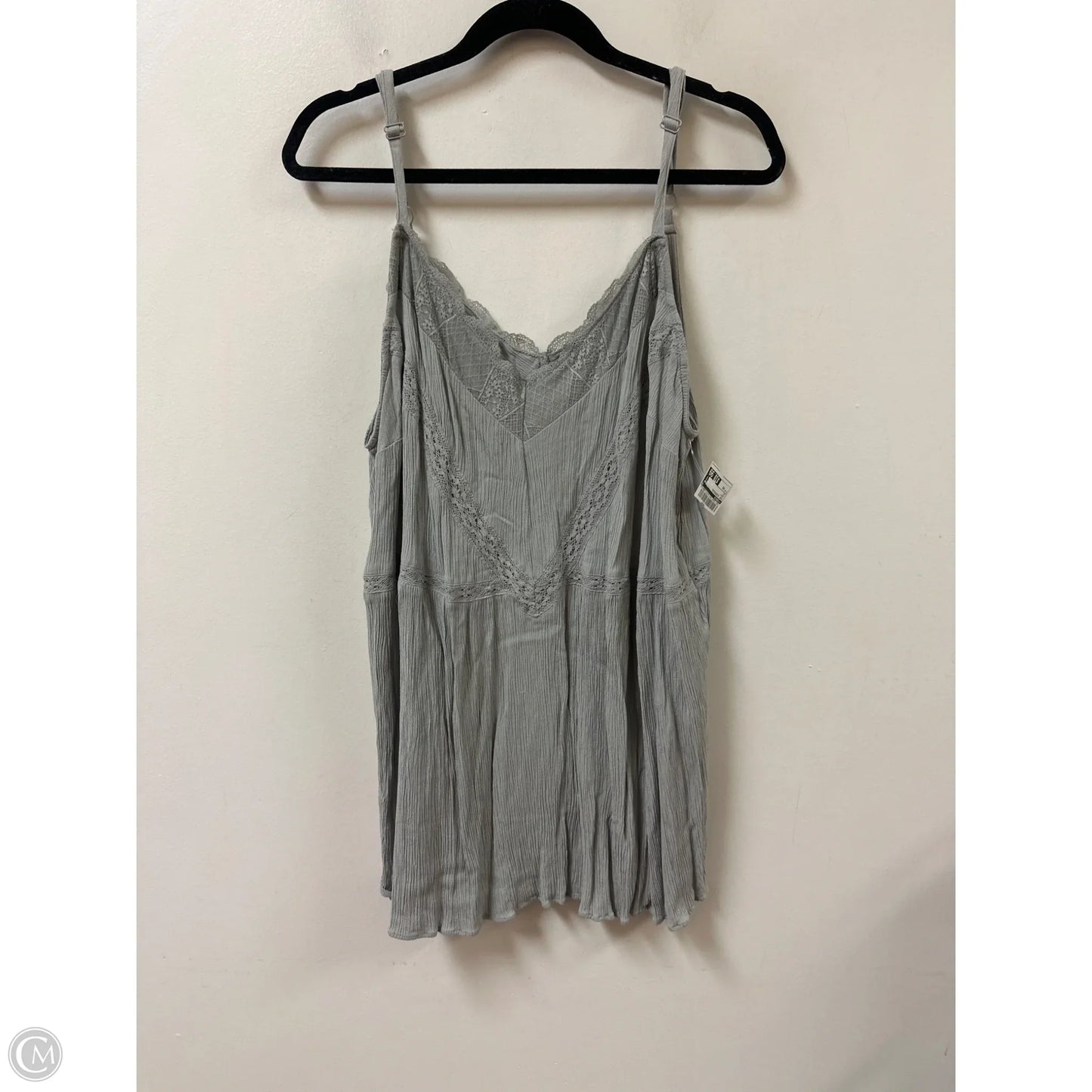 Top Sleeveless By Torrid In Grey, Size: 4x