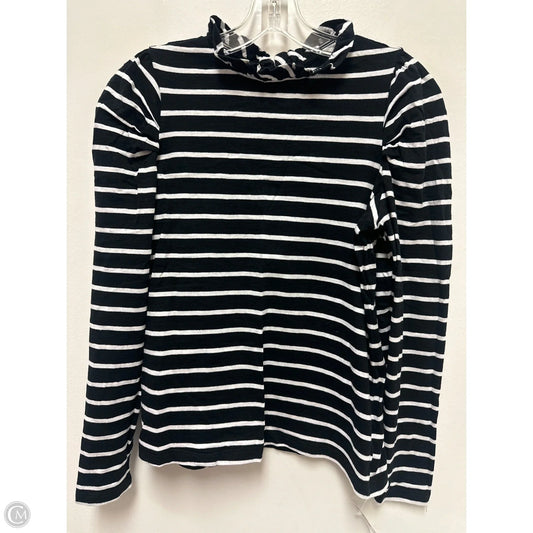 Top Long Sleeve By Crown And Ivy In Black & White, Size: S