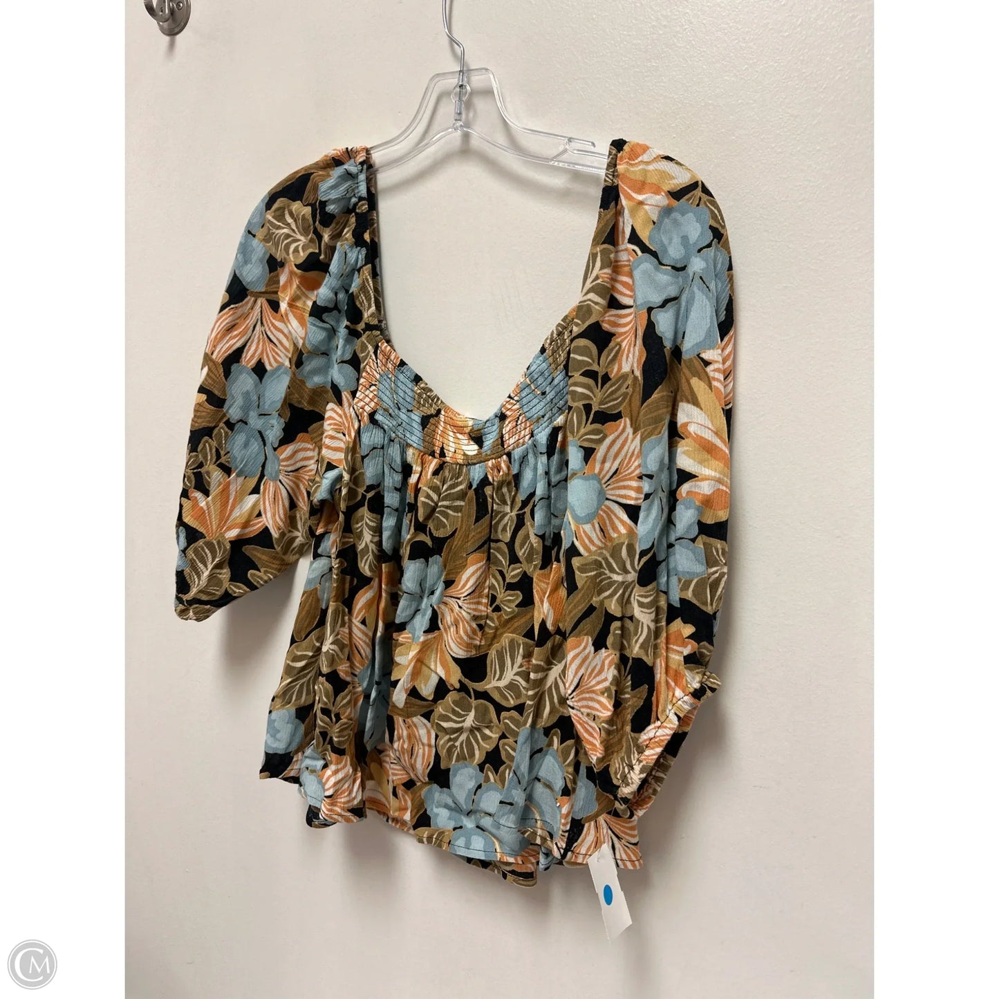 Top Long Sleeve By Rip Curl In Floral Print, Size: S