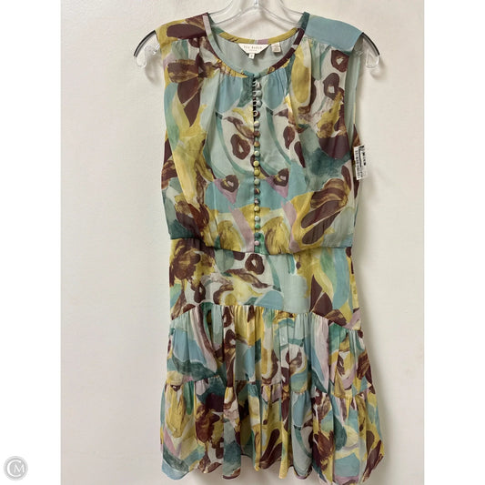 Dress Casual Short By Ted Baker In Blue & Brown, Size: M