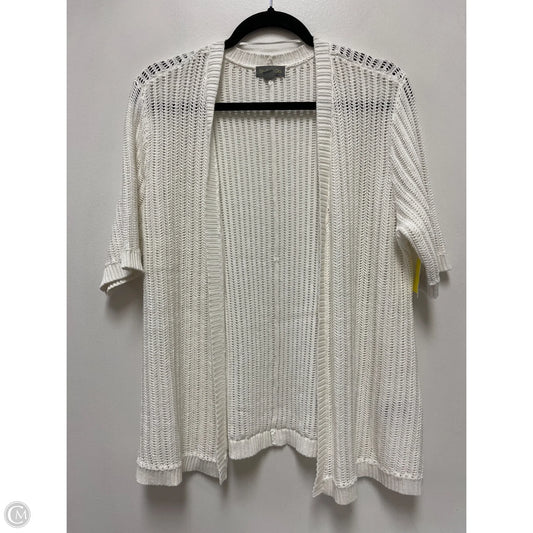 Sweater Cardigan By Style And Company In White, Size: M