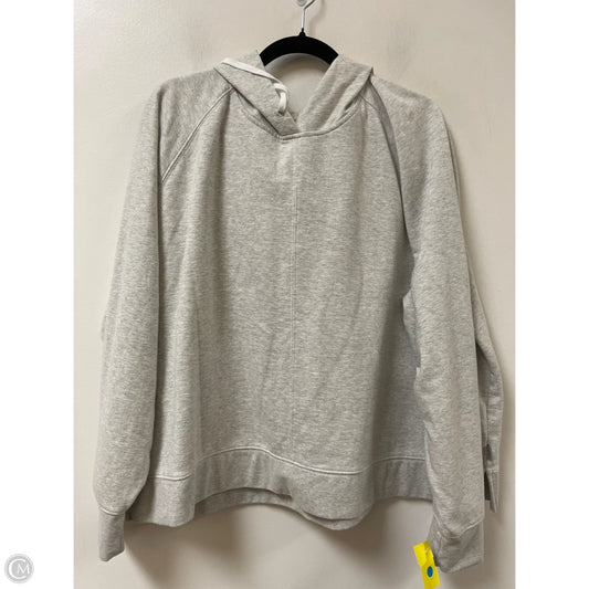 Sweatshirt Hoodie By Eddie Bauer In Grey, Size: 2x