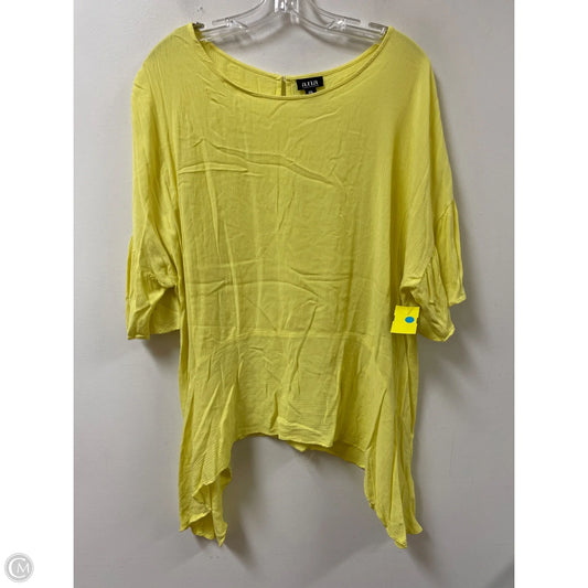 Top Short Sleeve By Ana In Yellow, Size: 1x