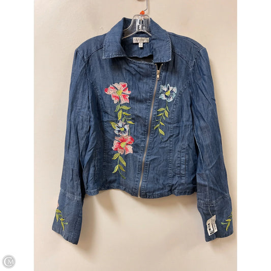 Jacket Designer By Neiman Marcus In Blue, Size: S