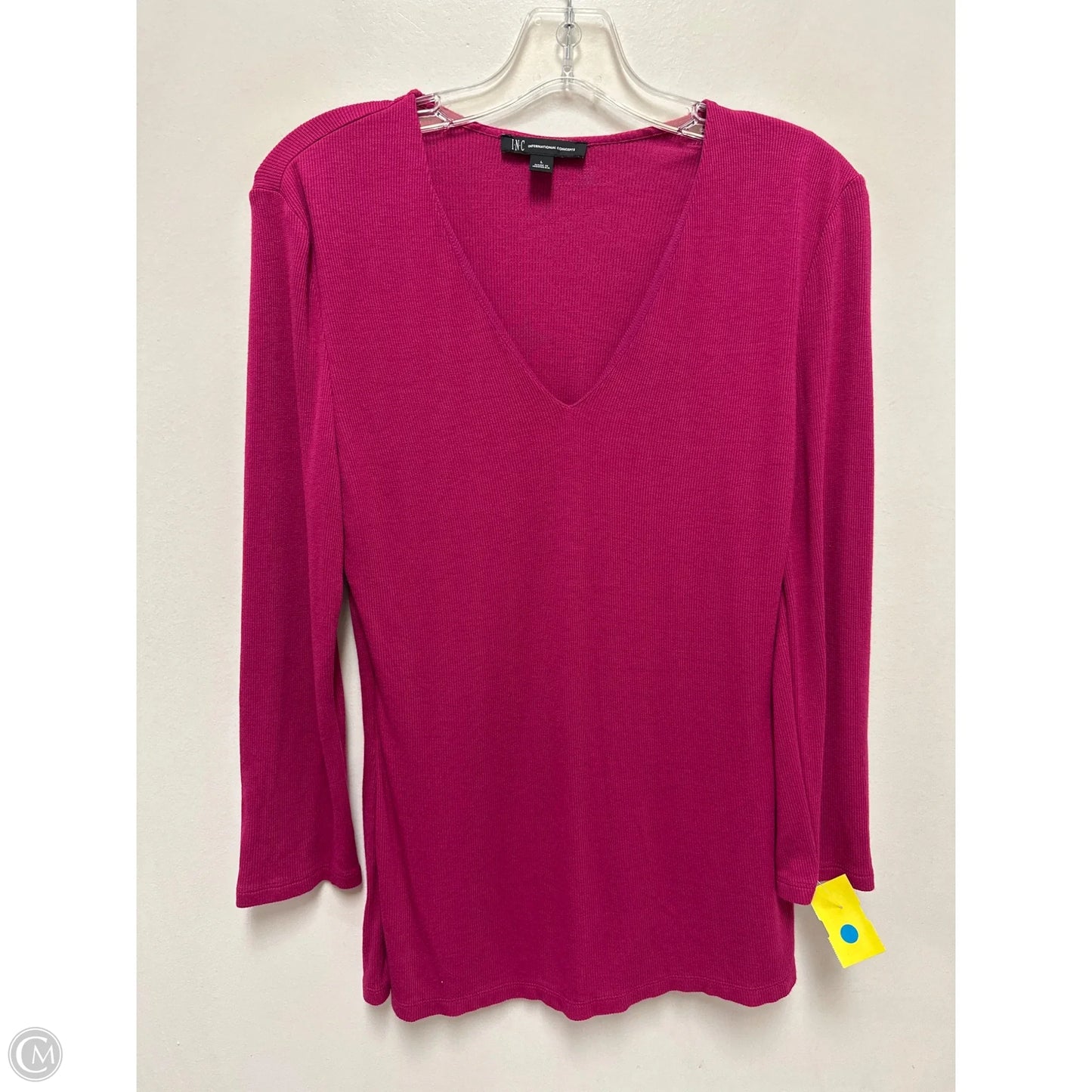 Top Long Sleeve By Inc In Pink, Size: L
