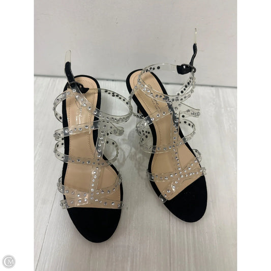 Sandals Heels Stiletto By Vince Camuto In Black, Size: 7.5