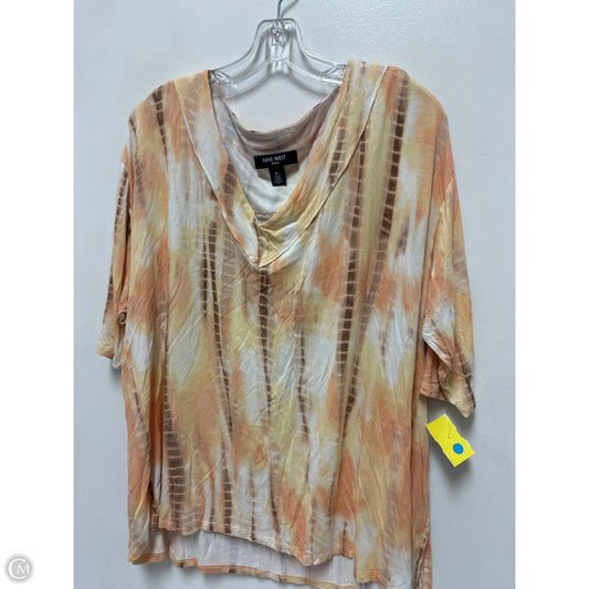 Top Long Sleeve By Nine West In Yellow, Size: Xl