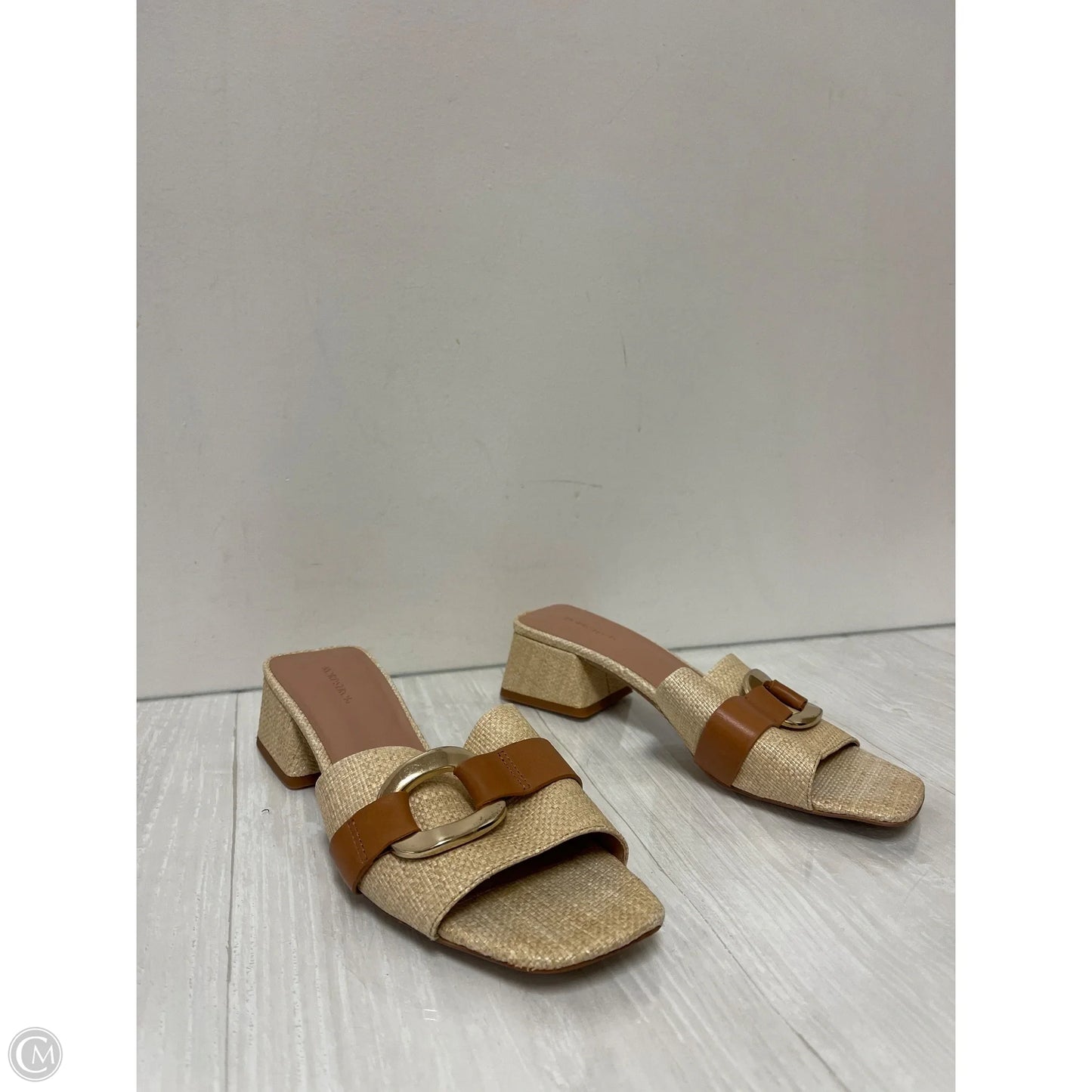 Sandals Heels Block By Nordstrom In Cream, Size: 8.5