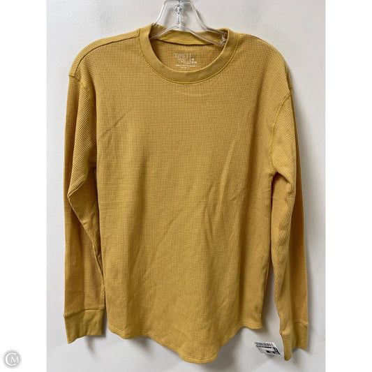 Top Long Sleeve By Time And Tru In Yellow, Size: M