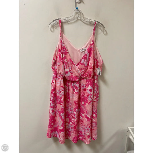 Dress Casual Short By Emily Wonder In Pink, Size: 1x