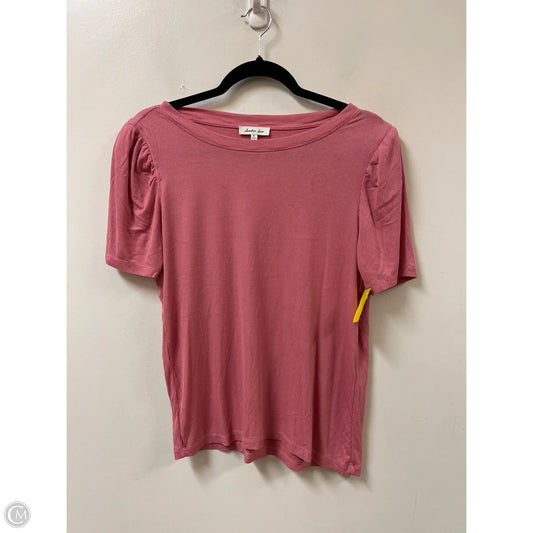 Top Short Sleeve By Another Love In Pink, Size: S