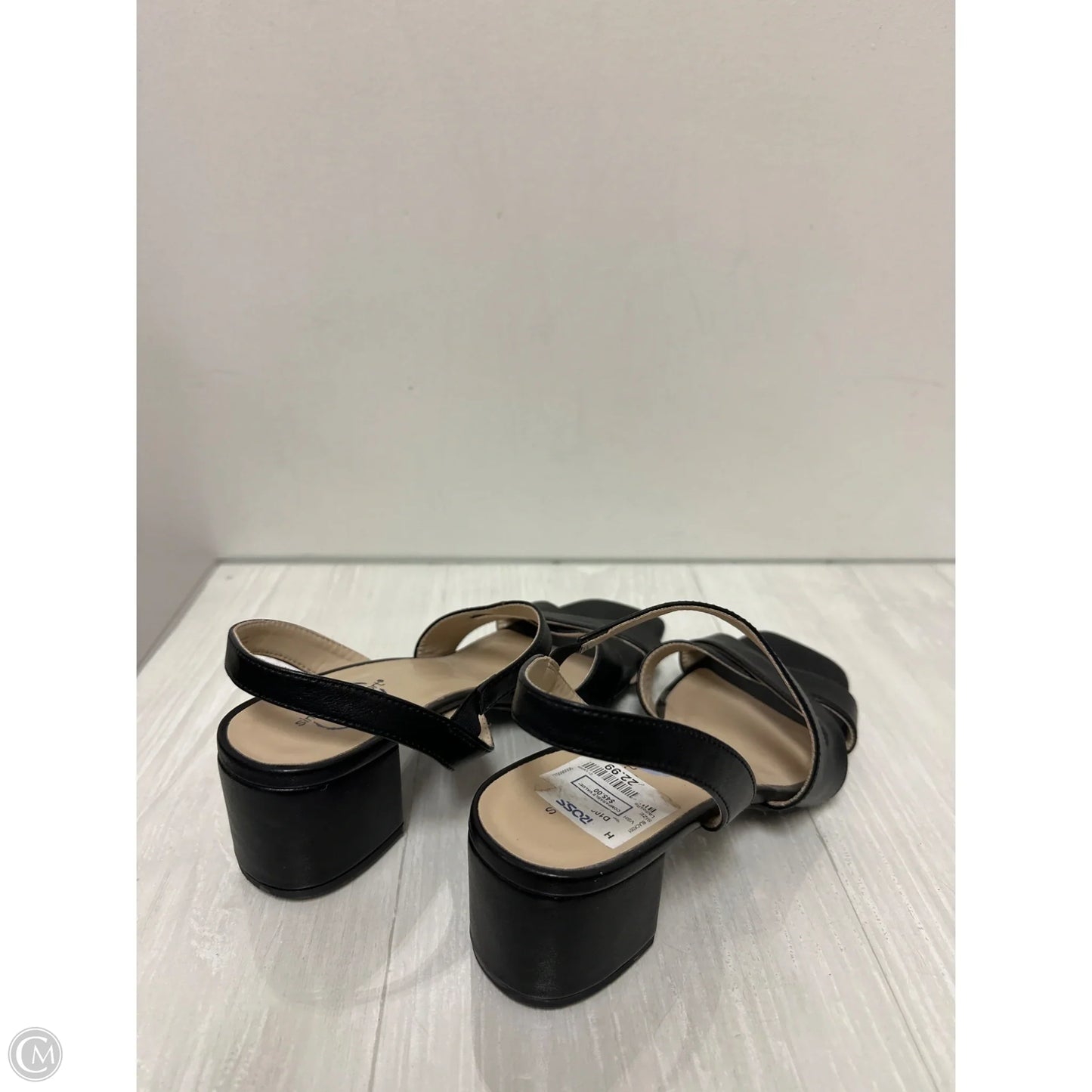 Sandals Heels Block By Life Stride In Black, Size: 8.5