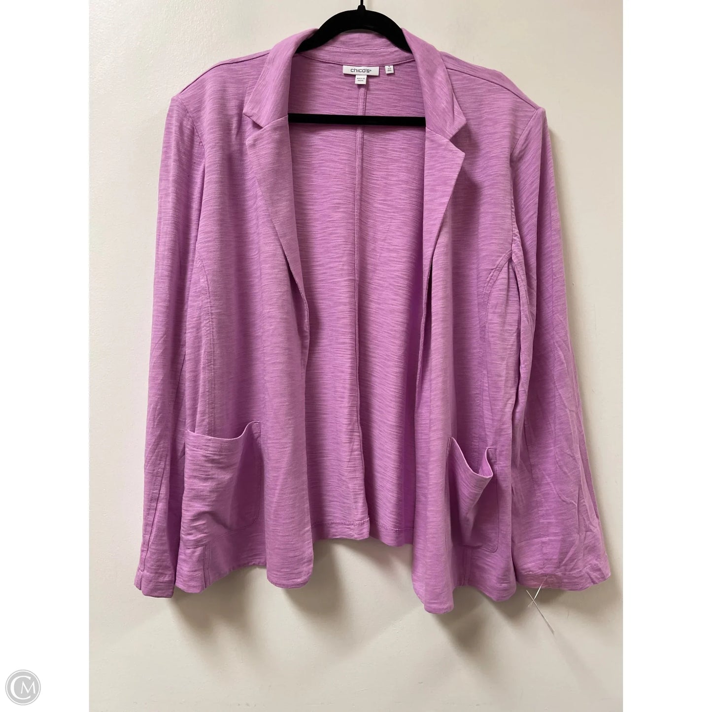 Blazer By Chicos In Purple, Size: 1x