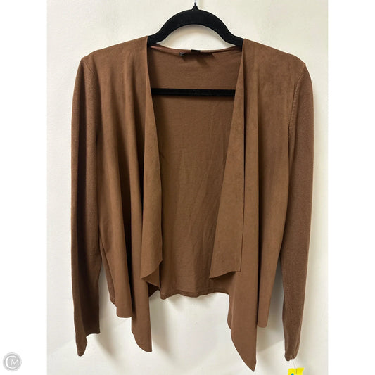 Sweater Cardigan By Inc In Brown, Size: M