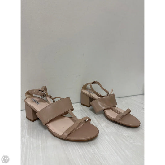 Sandals Heels Block By T Tahari In Cream, Size: 10