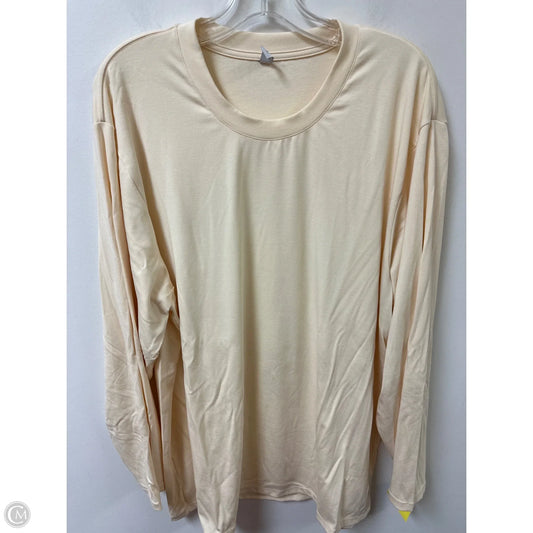 Sweatshirt Crewneck By Clothes Mentor In Cream, Size: 3x