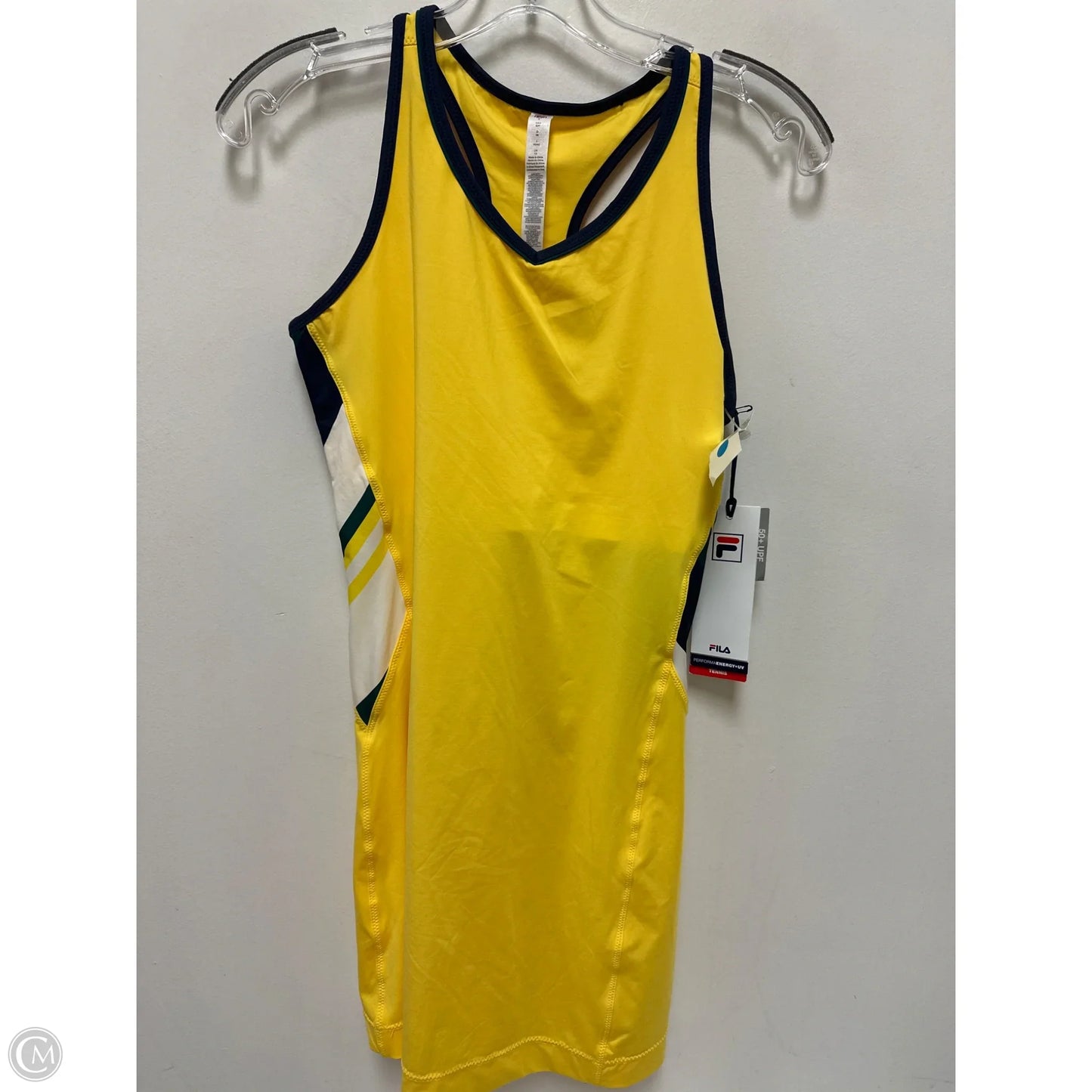 Athletic Dress By Fila In Yellow, Size: S