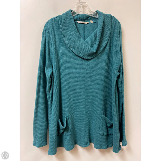 Tunic Long Sleeve By Soft Surroundings In Blue, Size: Xl