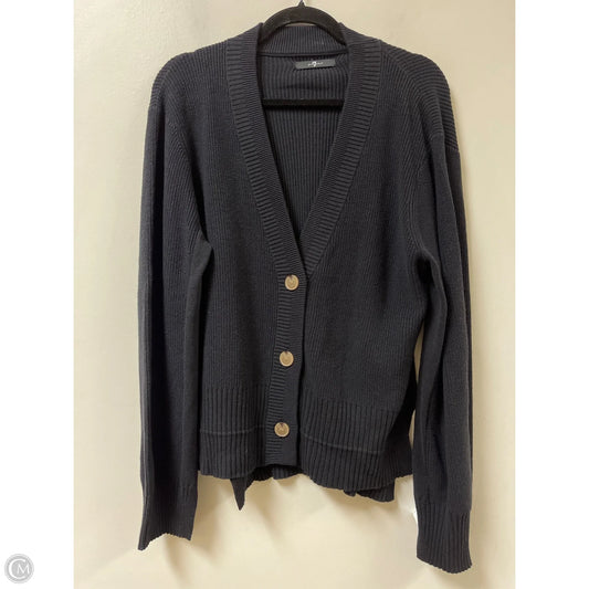Sweater Cardigan By 7 For All Mankind In Black, Size: L