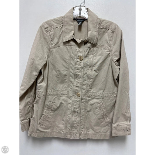 Jacket Utility By Eddie Bauer In Cream, Size: M