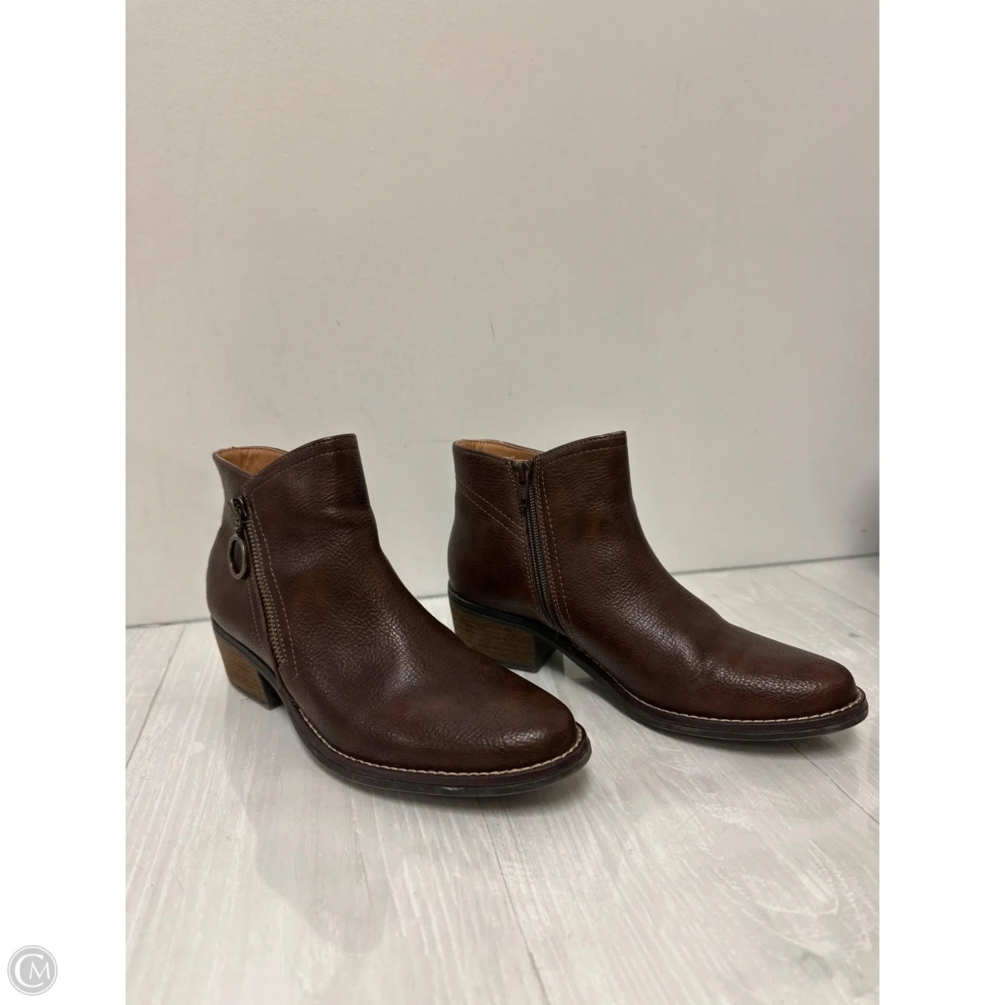 Boots Ankle Flats By White Mountain In Brown, Size: 7.5