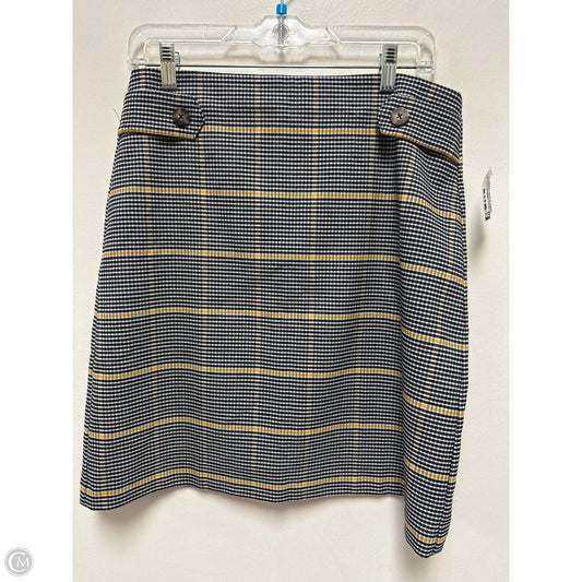 Skirt Mini & Short By Ann Taylor In Blue & Yellow, Size: 6
