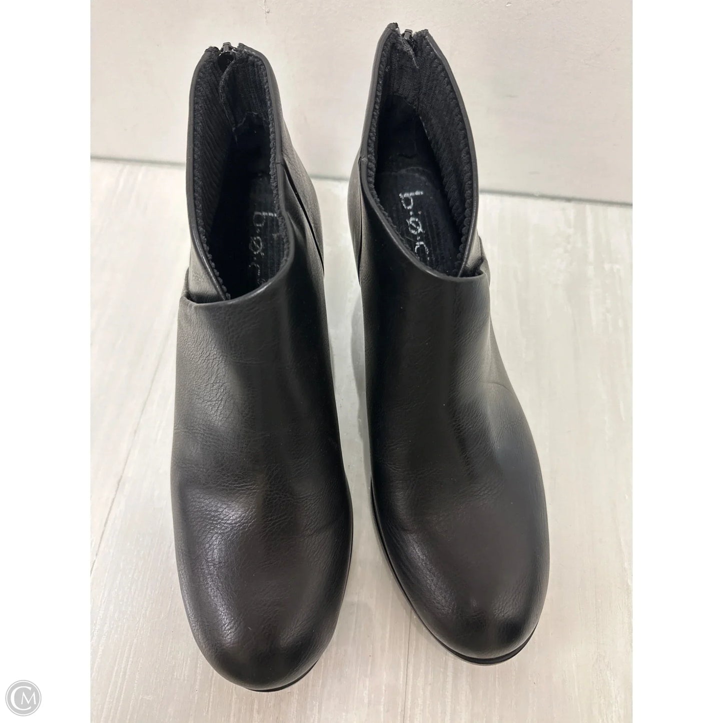 Boots Ankle Heels By Boc In Black, Size: 9.5