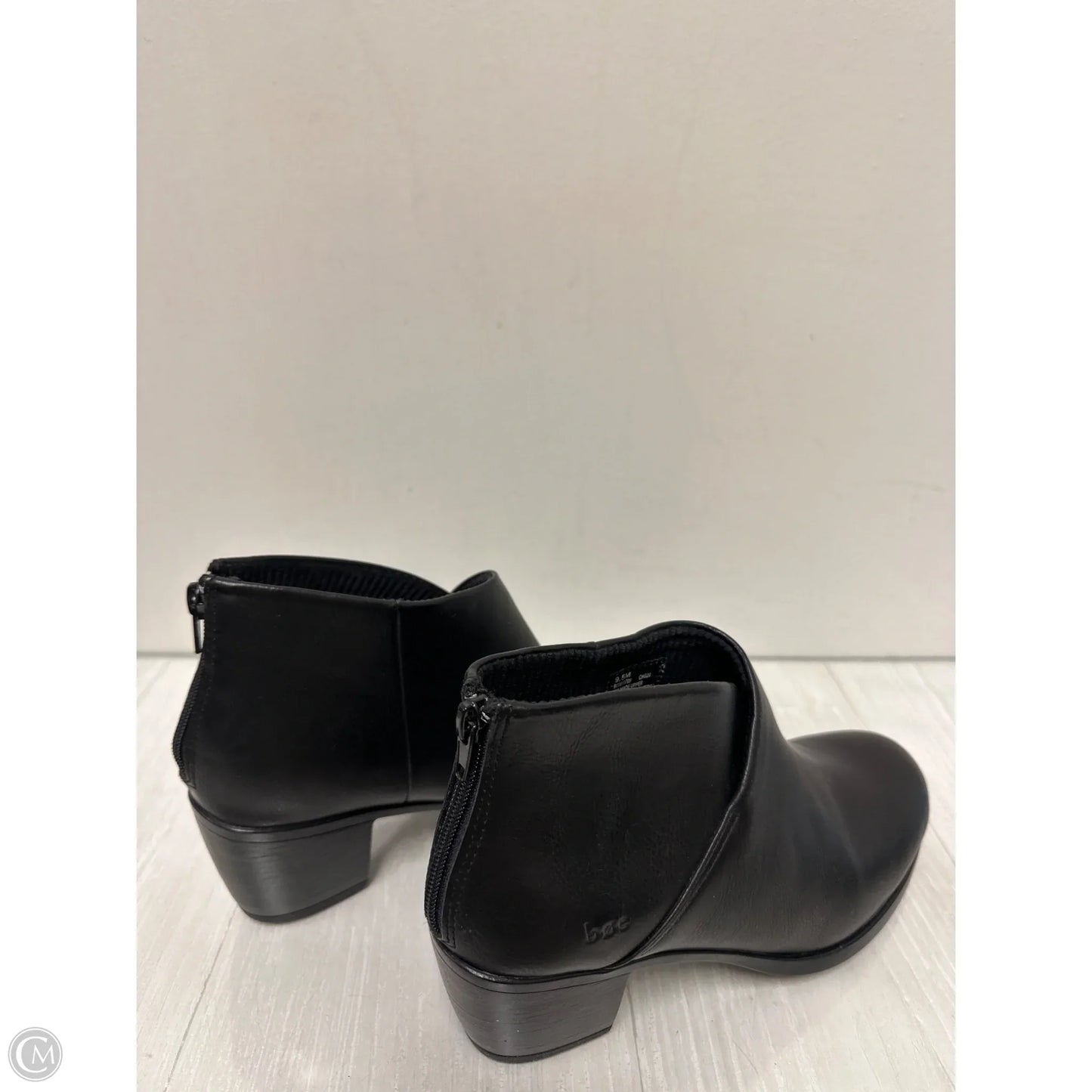 Boots Ankle Heels By Boc In Black, Size: 9.5