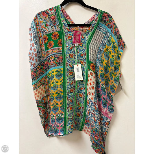 Top Short Sleeve By Johnny Was In Multi-colored, Size: Xxs