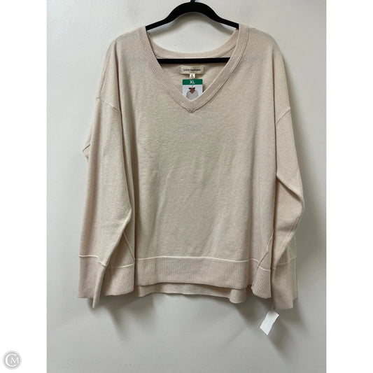 Sweater By Lucky Brand In Cream, Size: Xl