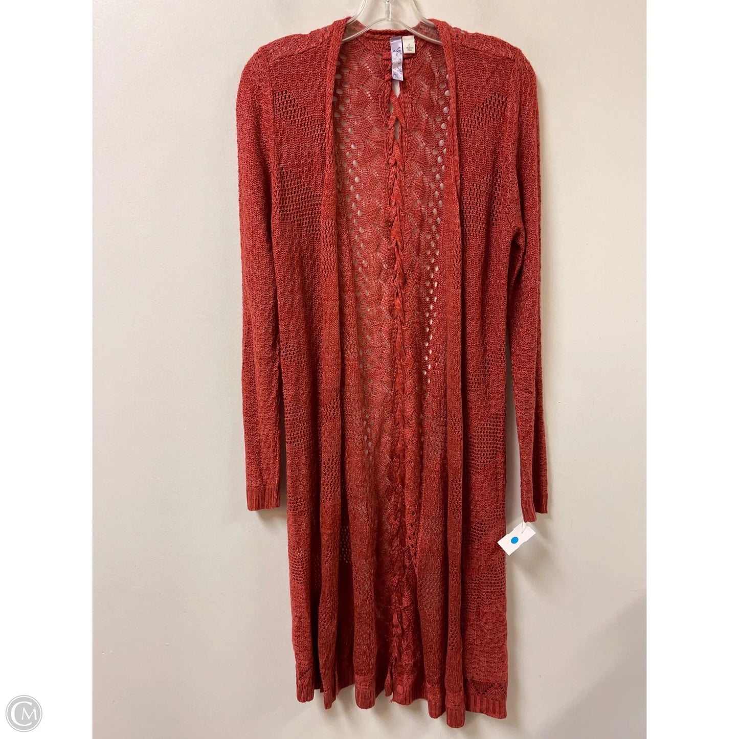 Sweater Cardigan By Alya In Orange, Size: L