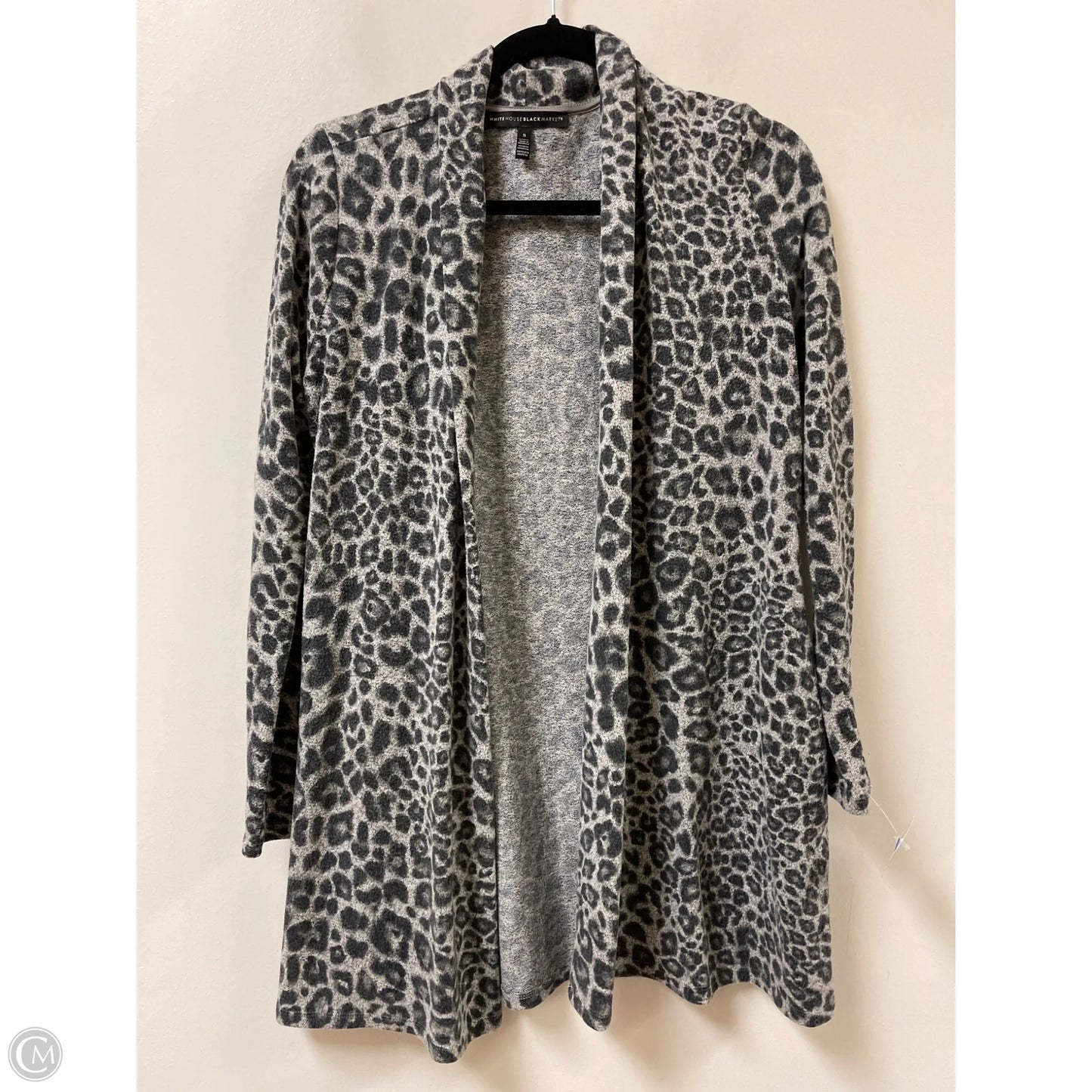 Sweater Cardigan By White House Black Market In Animal Print, Size: S