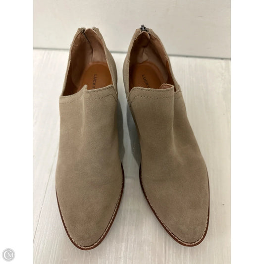 Boots Ankle Flats By Lucky Brand In Brown, Size: 8.5