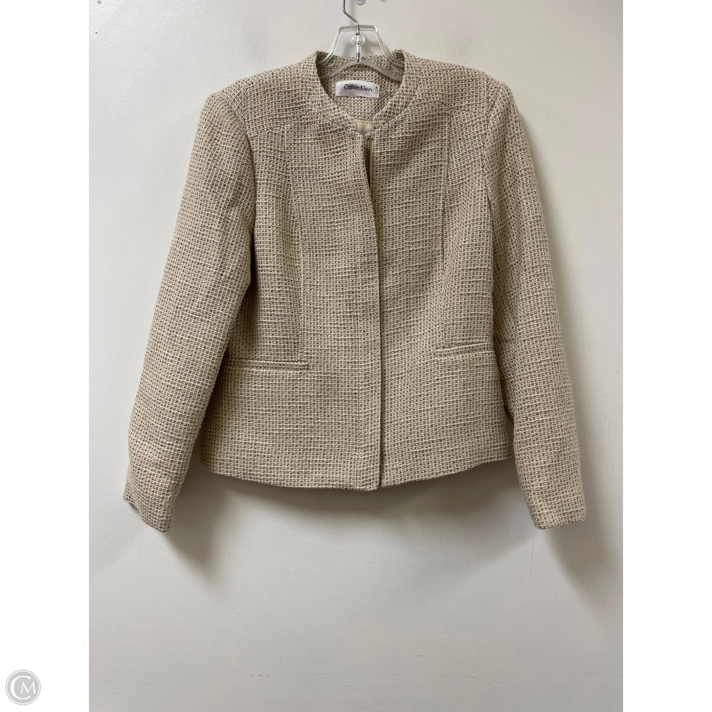 Jacket Other By Calvin Klein In Cream, Size: S
