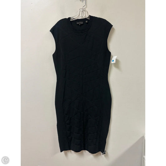 Dress Casual Midi By Ted Baker In Black, Size: L