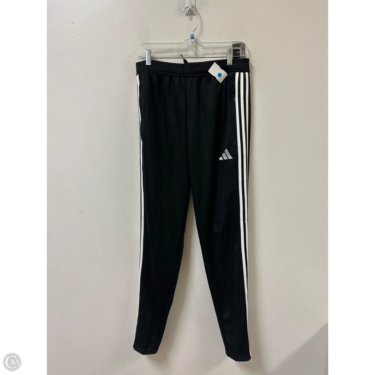 Athletic Pants By Adidas In Black & White, Size: M