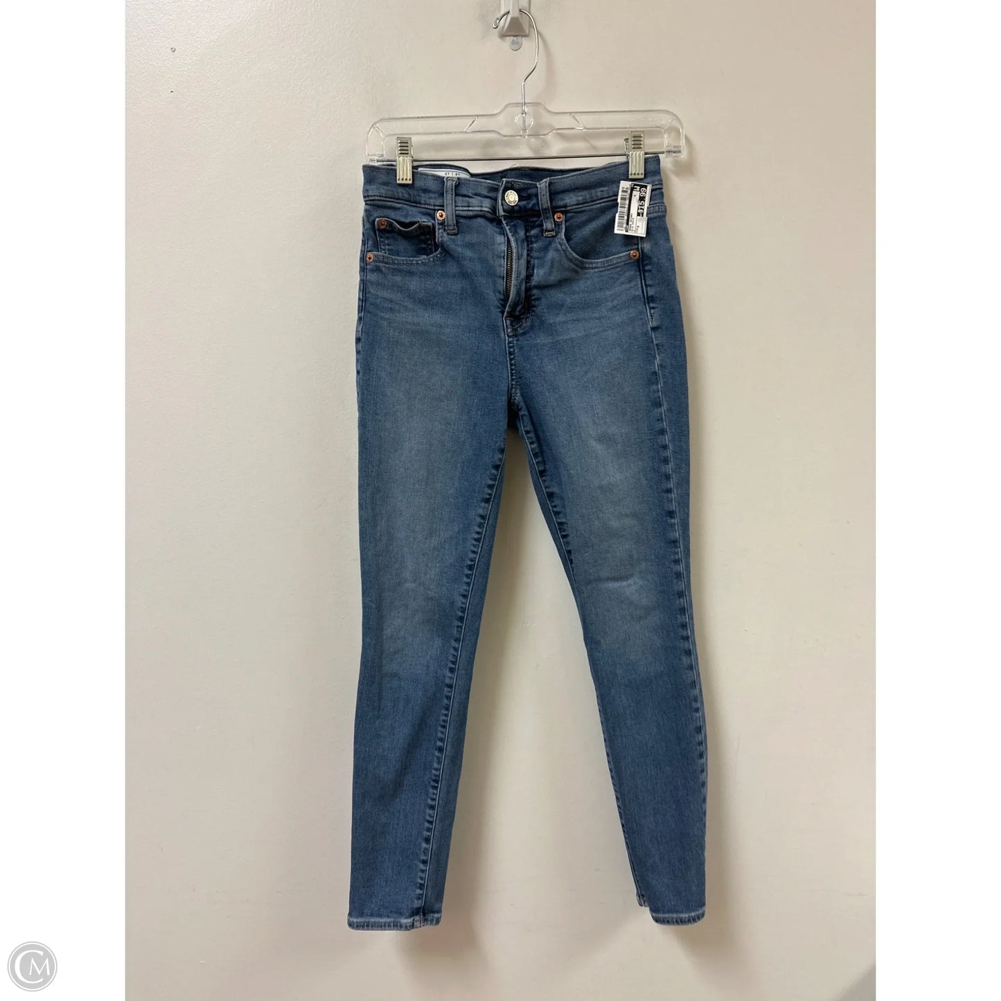 Jeans Skinny By Gap In Blue Denim, Size: 4