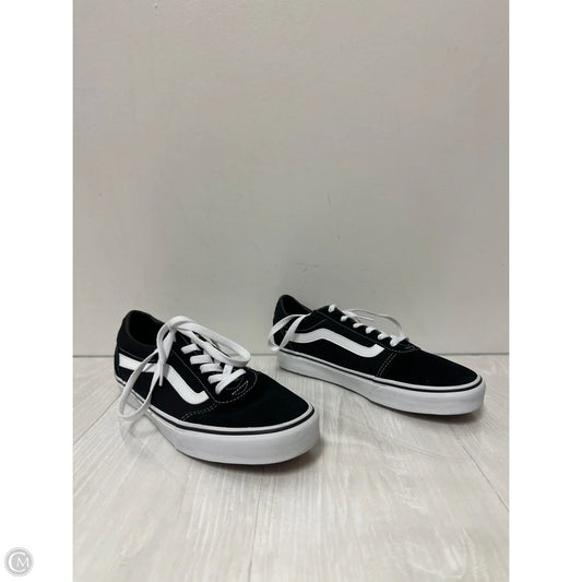 Shoes Sneakers By Vans In Black, Size: 9