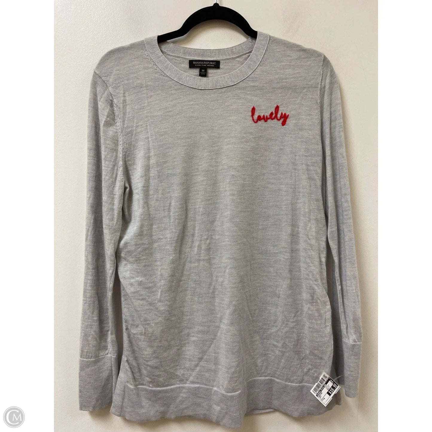 Sweater By Banana Republic In Grey, Size: M