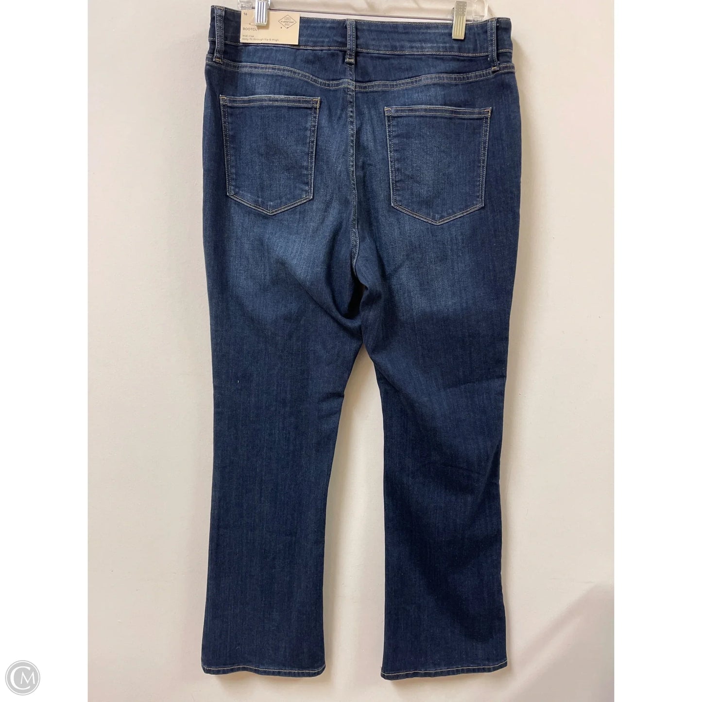 Jeans Boot Cut By St Johns Bay In Blue Denim, Size: 16