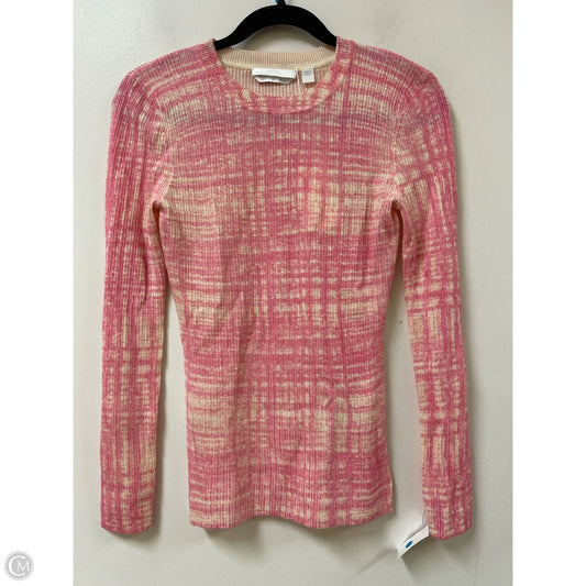 Sweater By Hugo Boss In Cream & Pink, Size: Xs
