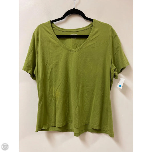 Top Short Sleeve By Lane Bryant In Green, Size: 1x