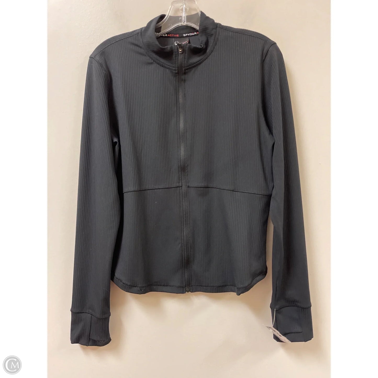 Athletic Jacket By Spyder In Black, Size: M