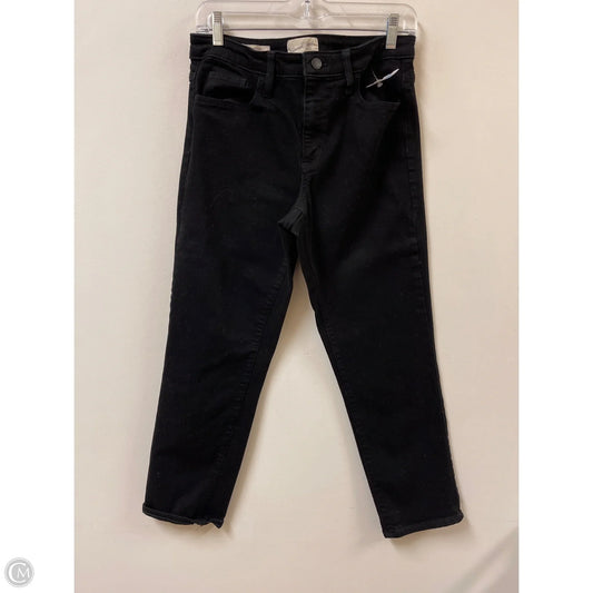 Jeans Straight By Universal Thread In Black Denim, Size: 6