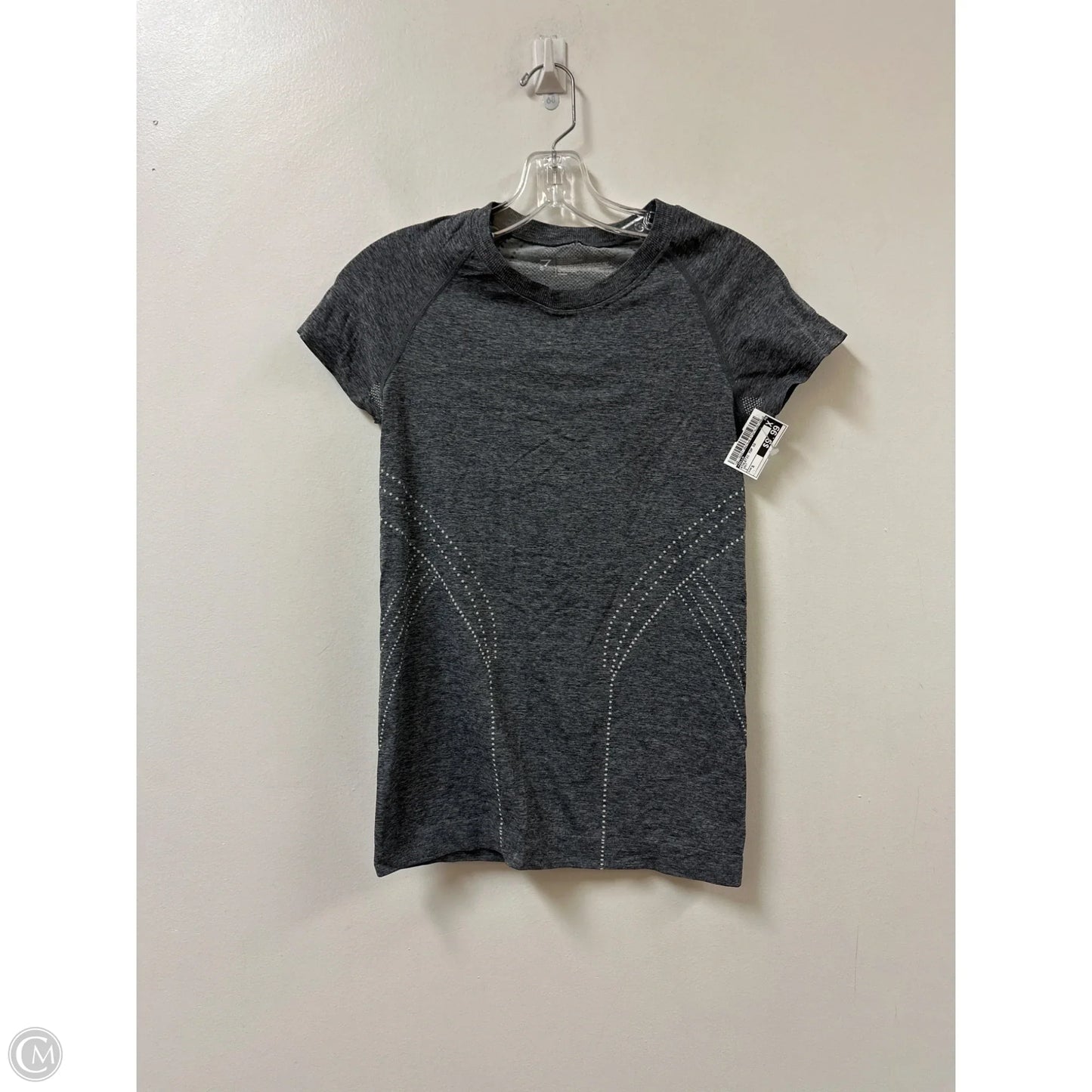 Athletic Top Short Sleeve By Zella In Grey, Size: S