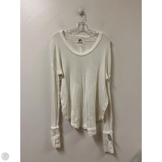 Top Long Sleeve By We The Free In Cream, Size: L
