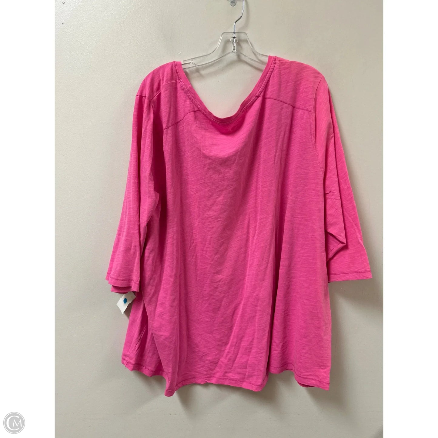 Top Long Sleeve By Catherines In Pink, Size: 3x