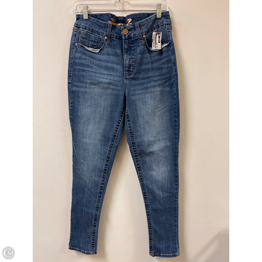 Jeans Skinny By Seven 7 In Blue Denim, Size: 10