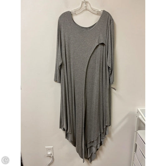 Dress Casual Midi By Soft Surroundings In Grey, Size: 3x