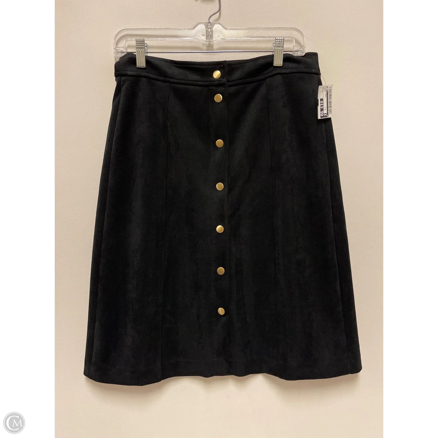 Skirt Midi By Loft In Black, Size: 6